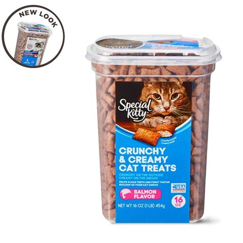 Special Kitty Crunchy And Creamy Cat Treats Salmon Flavor 16 Oz