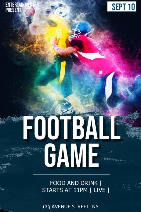 Copy Of Football Game Flyer Template Postermywall