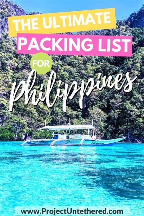 Philippines Packing List What To Pack And What Not To Philippines Travel Philippines Travel