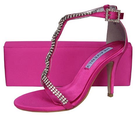 Fuchsia Pink Evening Sandals Sole Divas