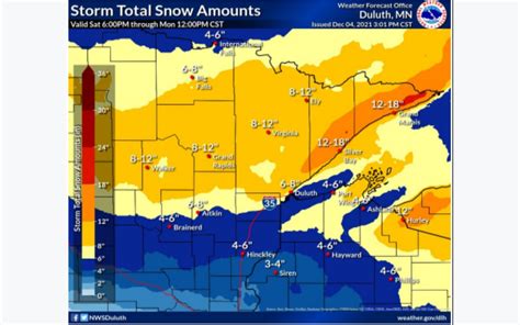 Winter Storm Expected To Begin Sunday In Northland Duluth News