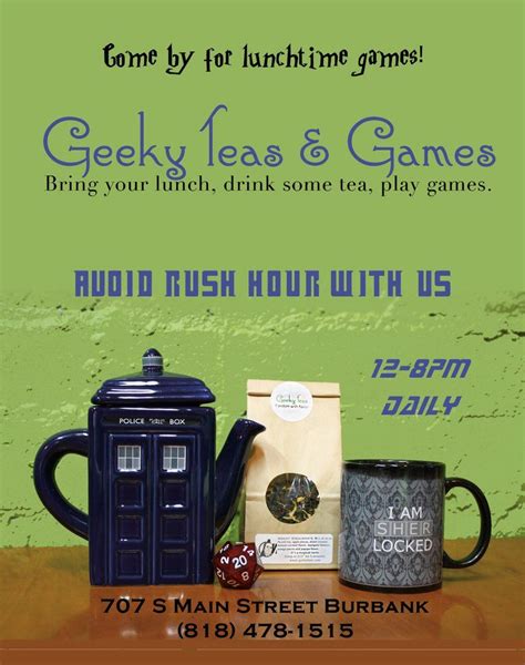 Geeky Teas Burbank Ca United States Geeky Burbank Tea