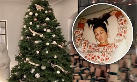 Kourtney Kardashian Shows Off Of Her Lavish Christmas Decorations