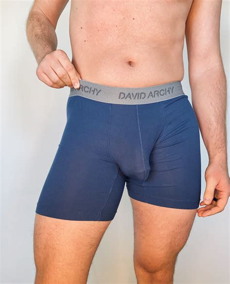 David Archy Men In Underwear Micro Modal Boxer Briefs With No Fly Cool