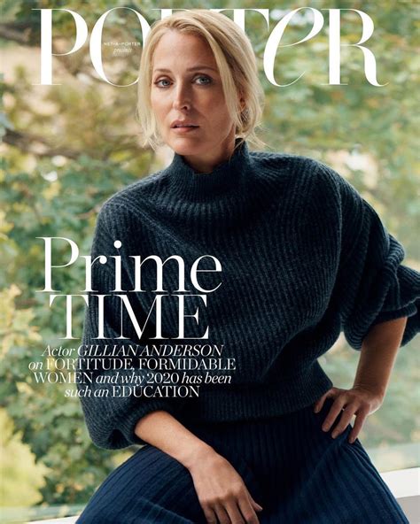 Gillian Anderson Covers Porter Magazine November 30th 2020 By Liz