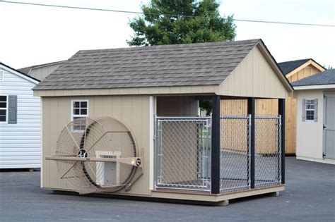 8x12 Painted A Frame Shed With A Gopet Dog Kennel Package Pretty