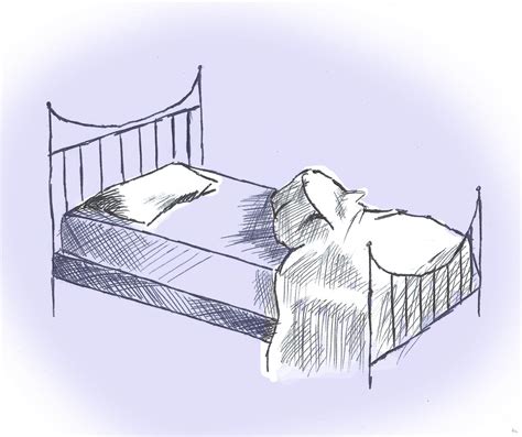Unmade Bed Drawing Clip Art Library