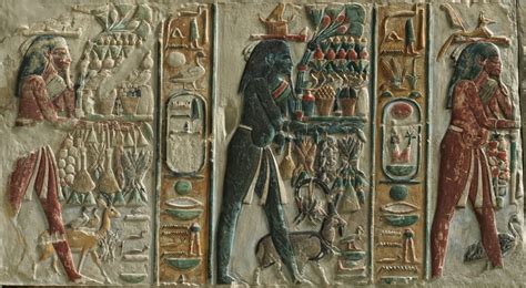 Nome Gods Bearing Offerings Egyptian Art Ancient Egyptian Art