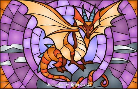 Stained Glass Dragon Stained Glass Pattern Craft Supplies And Tools