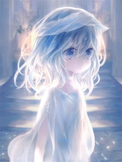 Ghastly Girl Child Icy Kid Anime Anime Art Girl Blue Anime