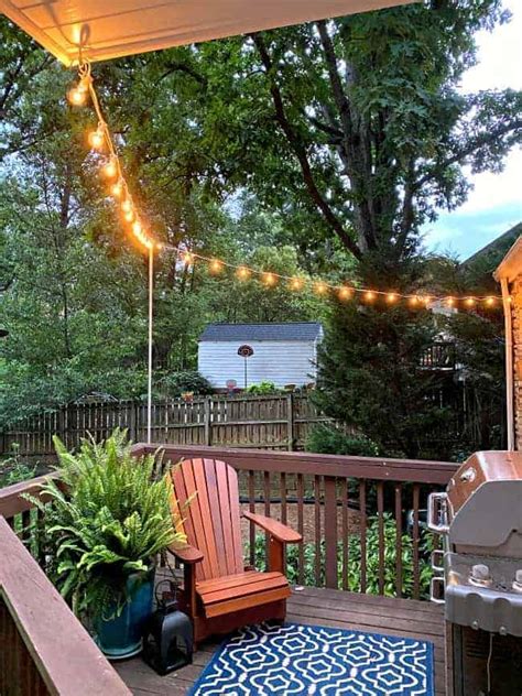 Best Way To Hang Outdoor String Lights On A Deck