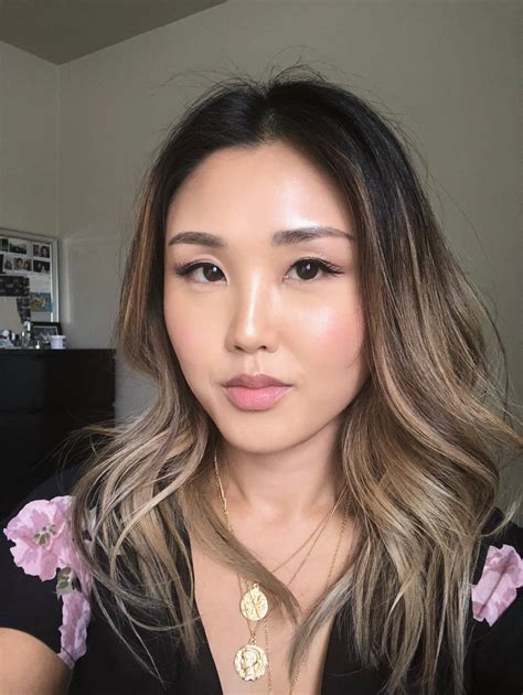 Asian Blonde Ombre Balayage Ashy Golden Sand Effortless Waves
