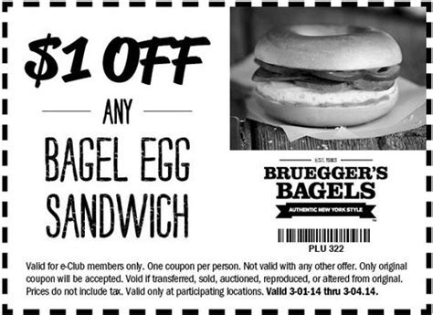 An Advertisement For A Bagel Egg Sandwich With Prices On The Side And