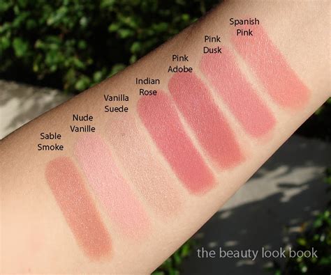 tom ford lipstick swatches pinks and nudes the beauty look book