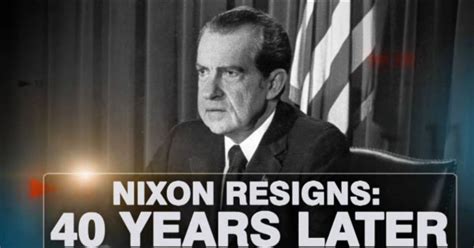 Nixon Resigns 40 Years Later