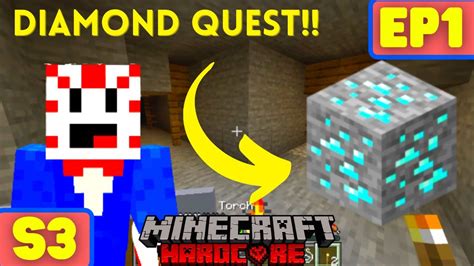 On The Hunt To Find Diamonds Minecraft Hardcore S3 Episode 1 Youtube