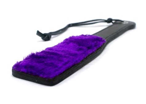 Fur Lined 12 Paddle Purple Etsy