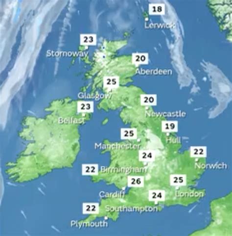 Scotland Weather Forecast Temperatures To Hit Highs Of 25c Around