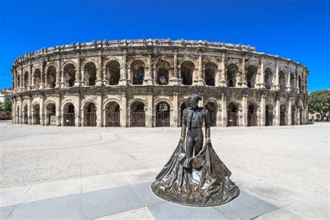 Roman Amphitheater in Nimes, France Stock Image - Image of culture