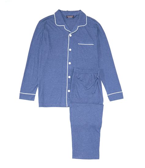 Roundtree And Yorke Long Sleeve Solid Pajama Top And Matching Pajama Pant