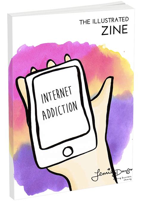 New Free Illustrated Zine The Internet Addiction Zine Leonie