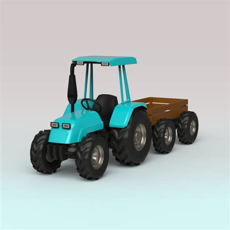 3d Model Tractor Trailer Turbosquid 1787421