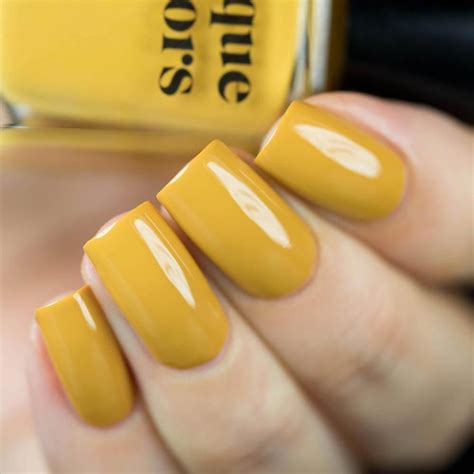 A Stunning Deep Mustard Yellow Creme Polish Your Nails Will Love