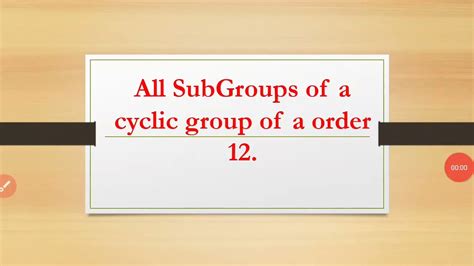 subgroups of a cyclic group of order 12 group theory m asif s math corner youtube