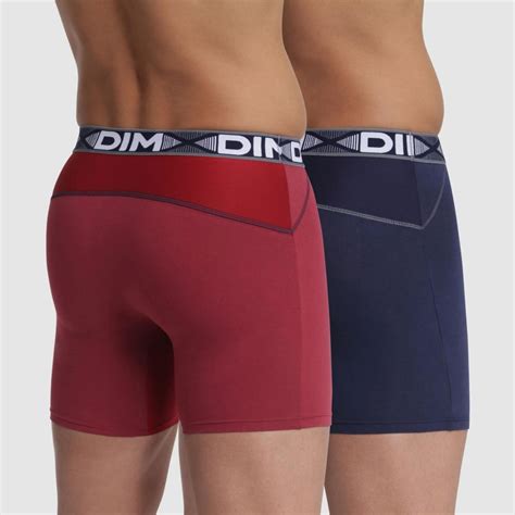 Dim Boxers Long Lot De 2 Homme 3d Flex Air French Market