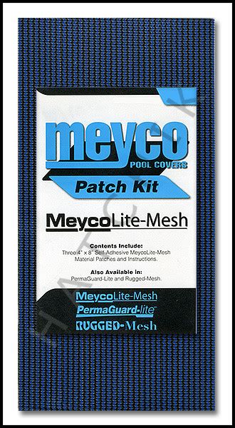 Meyco Mesh Patch Kit Blue Rugged Mesh Self Adhesive