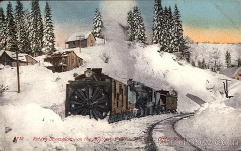 Rotary Snowplow On The Southern Pacific Rys Ogden Route