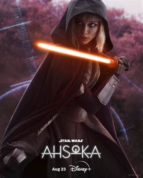 star wars ahsoka character posters released featuring characters from the light and dark sides