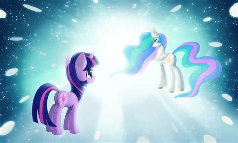 Princess Celestia And Twilight Sparkle Drawn By Adailey Bronibooru