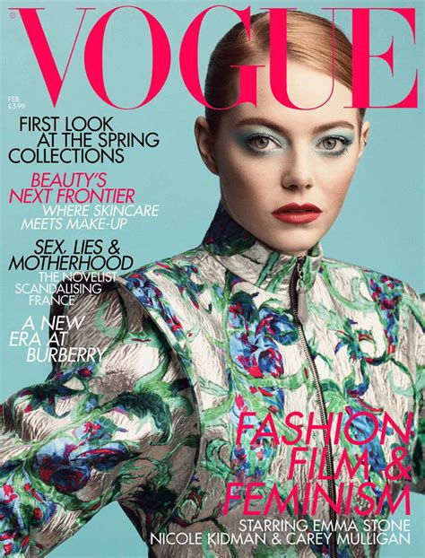 The Favourite Star Emma Stone Covers British Vogues