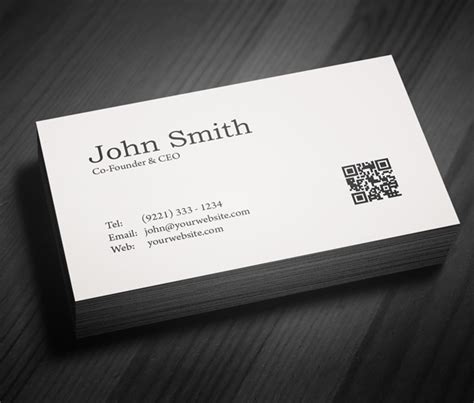 Free Minimal Business Card Psd Template Freebies Graphic Design