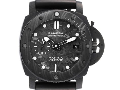 Panerai Submersible Marina Militare 47mm Carbotech Mens Watch Buy At