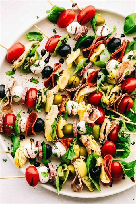 Easy Antipasto Skewers Appetizer The Recipe Critic