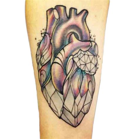 Diamond Heart Tattoo Image By Courtney Lisenby On Tattoosss Heart Tattoo Diamond Tattoos
