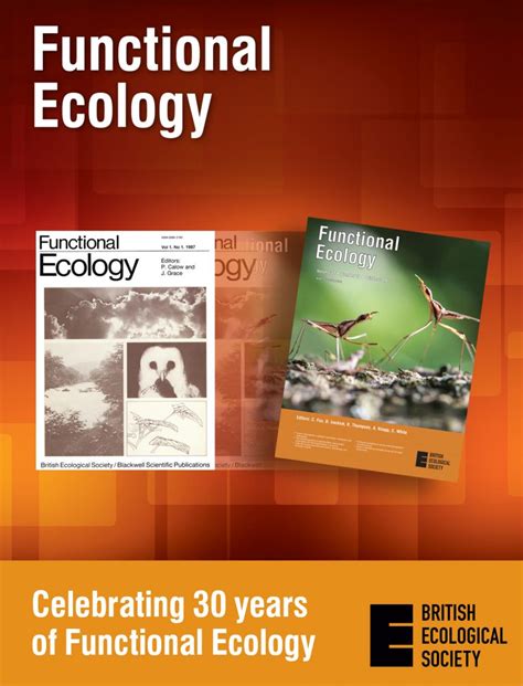 Celebrating 30 Years Of Functional Ecology At Bes 2016 British