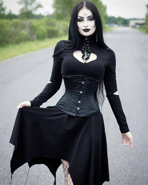 gothic box on instagram “goth beauty theblackmetalbarbie photography fadedrosephoto