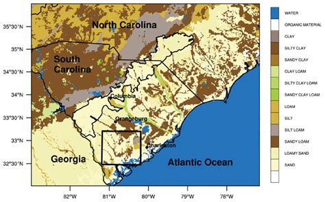 Dominant Soil Type Categories For The Carolinas The Carolina Sandhills