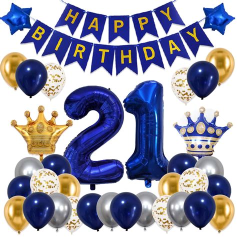 Buy 21st Birthday Decorations For Him Herblue 21st Birthday Party