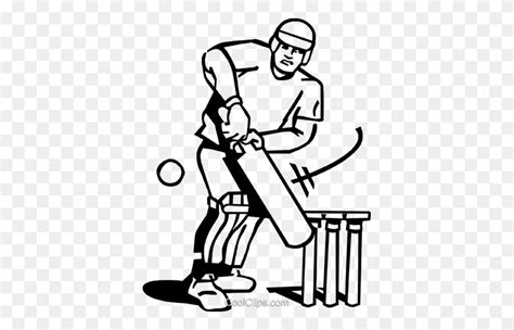 Cricket Player Royalty Free Vector Clip Art Illustration Cricket