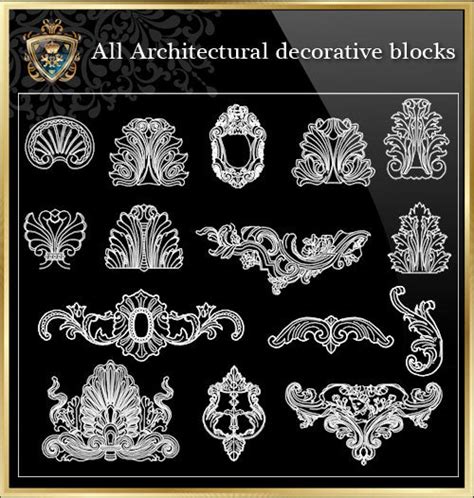 Architecture Decorative Cad Blocks Bundle V10 Architectural