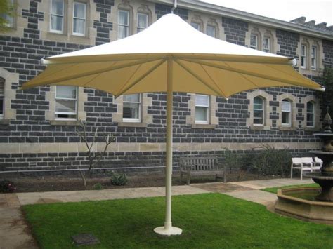Large Commercial Wind Rated Permanent Umbrellas Skyspan Melbourne
