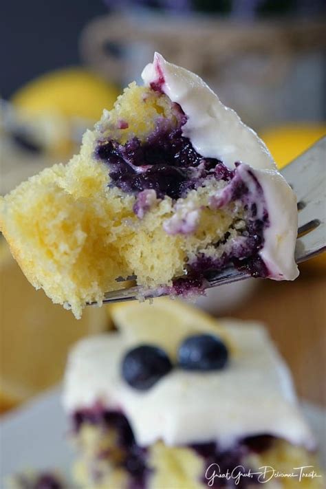 Lemon Blueberry Poke Cake Is So Tart And Refreshing