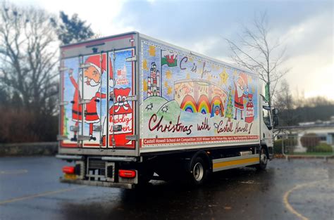 Christmas Lorry Competition Winner Castell Howell