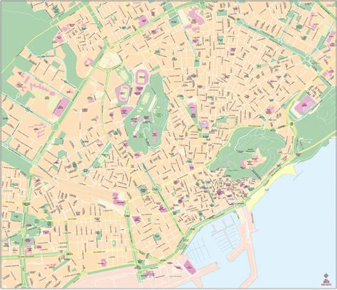 Figueres Mapa Vectorial Illustrator Eps Bc Maps Mapa Vectorial Eps
