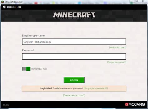 Minecraft Login Account
