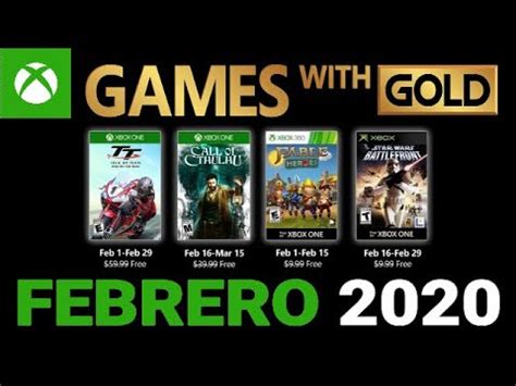 Se espera que microsoft presente su última lista de juegos gratuitos con oro para julio en solo unos días. JUEGOS CON GOLD (FEBRERO 2020) -GAMES WITH GOLD-XBOX ONE ...